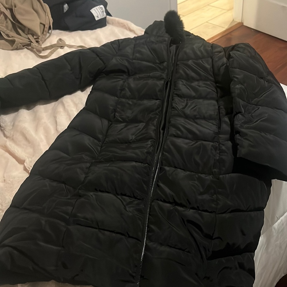 Black Impermeable Long Jacket - image 1